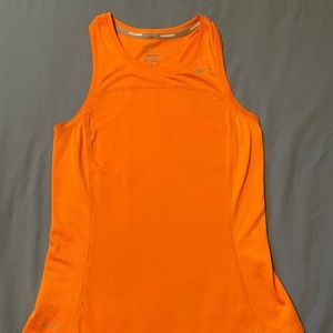 Orange Nike Running Tank XS